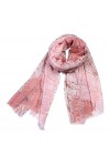 VCADEN Châle Écharpe Foulard Femmes Écharpe Châle Wrap Chaud Soleil Protection Motif Imprimé Doré Cadeau pour Dames Écharpes 