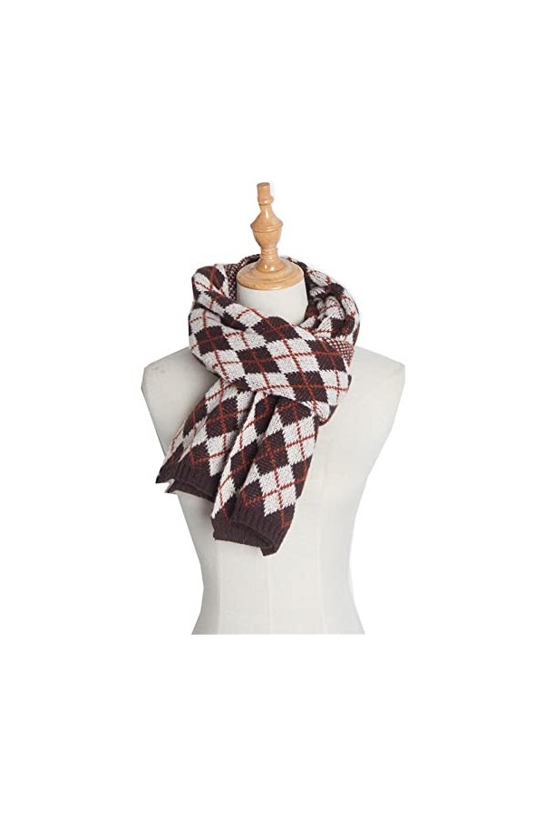 Foulard Femme Soie Cheveux pour De Hiver en Echarpe Dames Écharpe De Noël Mode Noël Écharpe Tricotée Mignonne Écharpe Festive