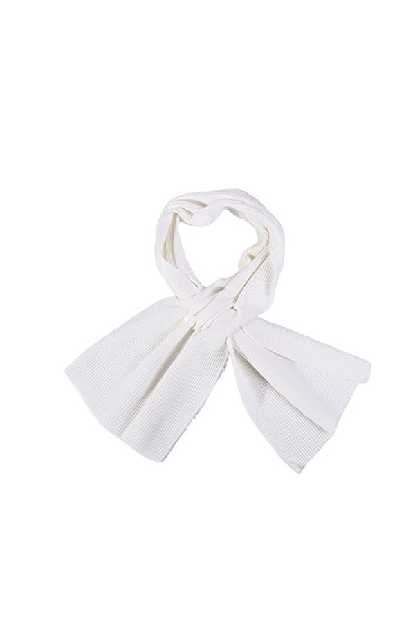 Bysonglezai Foulard Femme Echarpe Homme Châle Protection De La Colonne Cervicale Solide Laine Nœud Croix Tricot Écharpe Hiver
