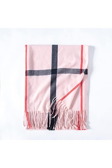 LuisFranklin Foulard Femme Echarpe Soie Cheveux Nouvelle Écharpe À Carreaux Rayée Écharpe Écharpe Châle Chaud Modèles Femmes 