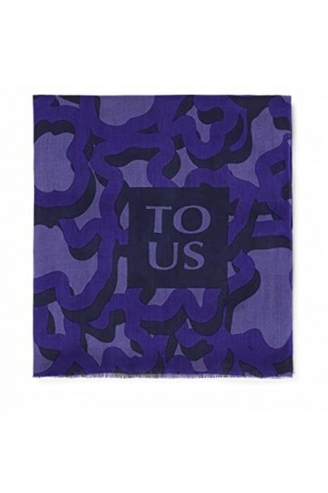 TOUS Foulard Kaos Mini Evolution Lilas, lilas, 180x70 cms