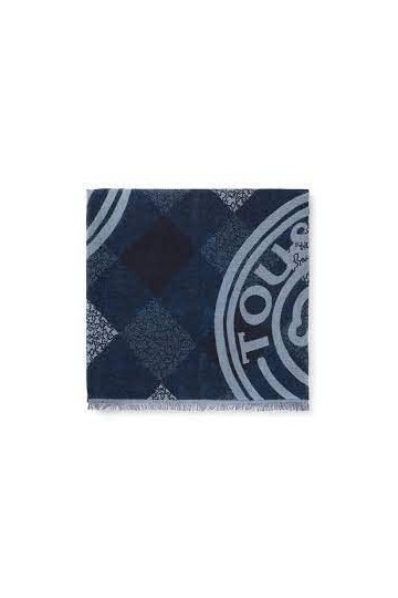 TOUS Foulard Kaos Mini stamp bleu, bleu, L