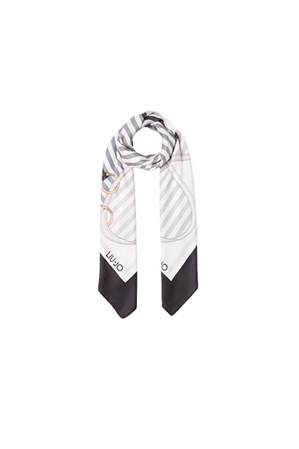Liu Jo Foulard Ecosostenibile con stampa Nero