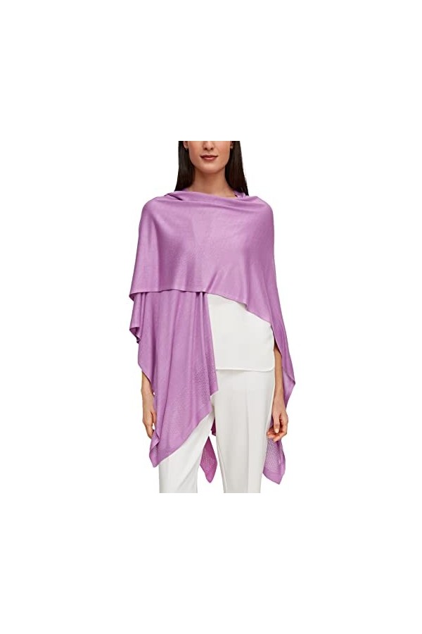 Comma Tuch charpe Tendance, Violet 4730, Taille Unique Femme