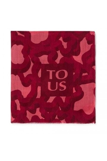TOUS Foulard en modal corail Kaos Mini Evolution 295902034, rouge