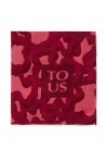 TOUS Foulard en modal corail Kaos Mini Evolution 295902034, rouge