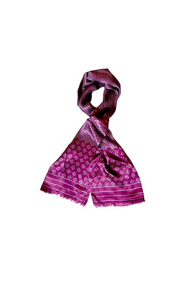Posh Gear Femme Homme Écharpe Foulard Satinata, Noir 100% soie
