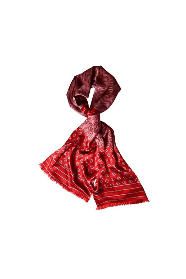 Posh Gear Femme Homme Écharpe Foulard Satinata, Noir 100% soie