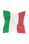 PMAIHNAS Foulard carré en soie pour femme - En satin - Pour cheveux, Drapeau italien, taille unique