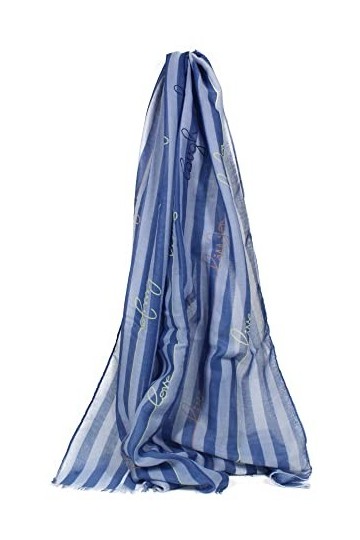 Liu Jo Stola Ecosostenibile con logo Steel Blue