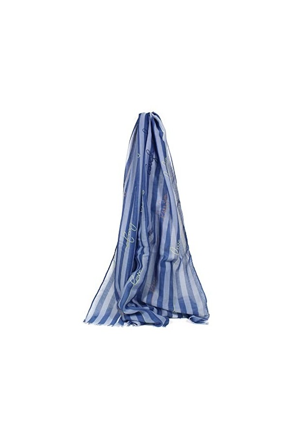 Liu Jo Stola Ecosostenibile con logo Steel Blue