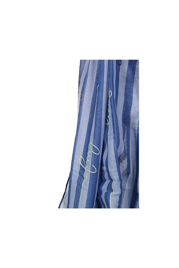 Liu Jo Stola Ecosostenibile con logo Steel Blue