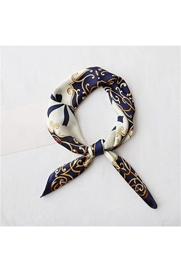 Foulard Carré Cheveux Cravate Imprimer Foulard en Satin de Soie Foulard pour Les Femmes Petit Foulard en Soie à Longue Bande 