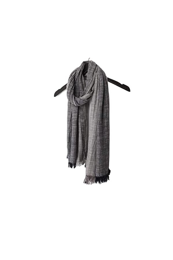 HALAHAI Écharpe Etole Foulard Echarpe Foulards Pour Temps Froid Écharpe En Coton Et Lin Épais Et Confortable Pour Lhiver Châ