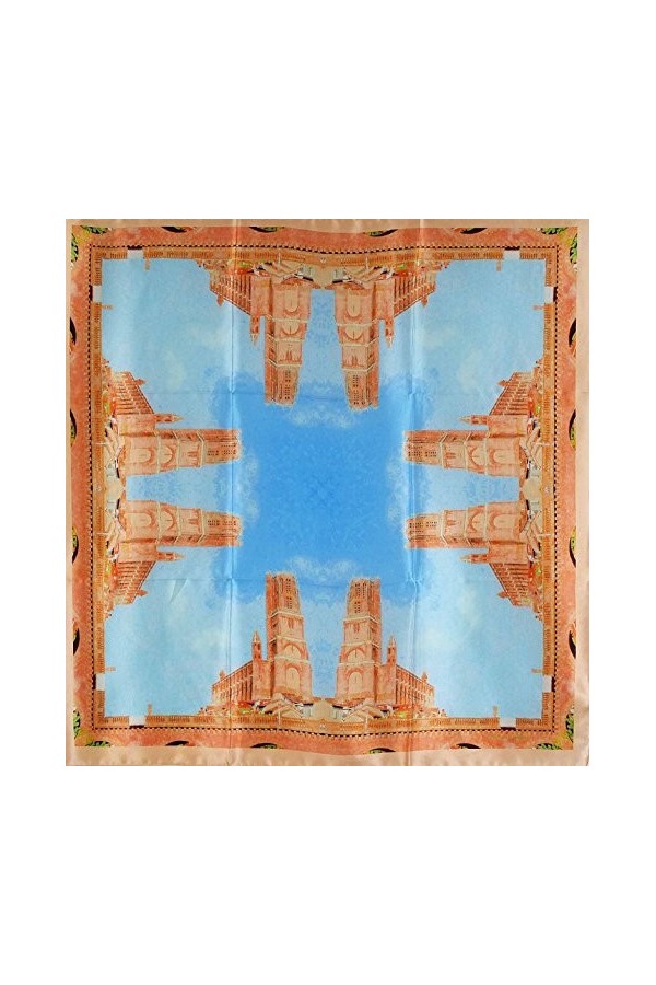 MADAME DUTILLEUL Foulard cathédrale dAlbi soie