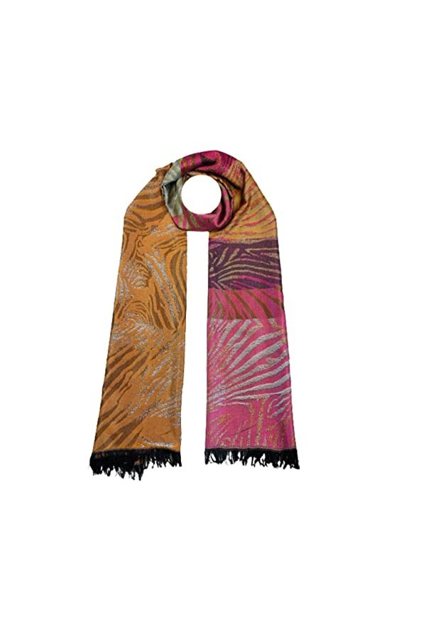 Selection Privee ETOLE Multicolor Foulard pour la femme écharpe de 50% Soie,50% Modal pour le printemps et l´été.50X180CM. Gr