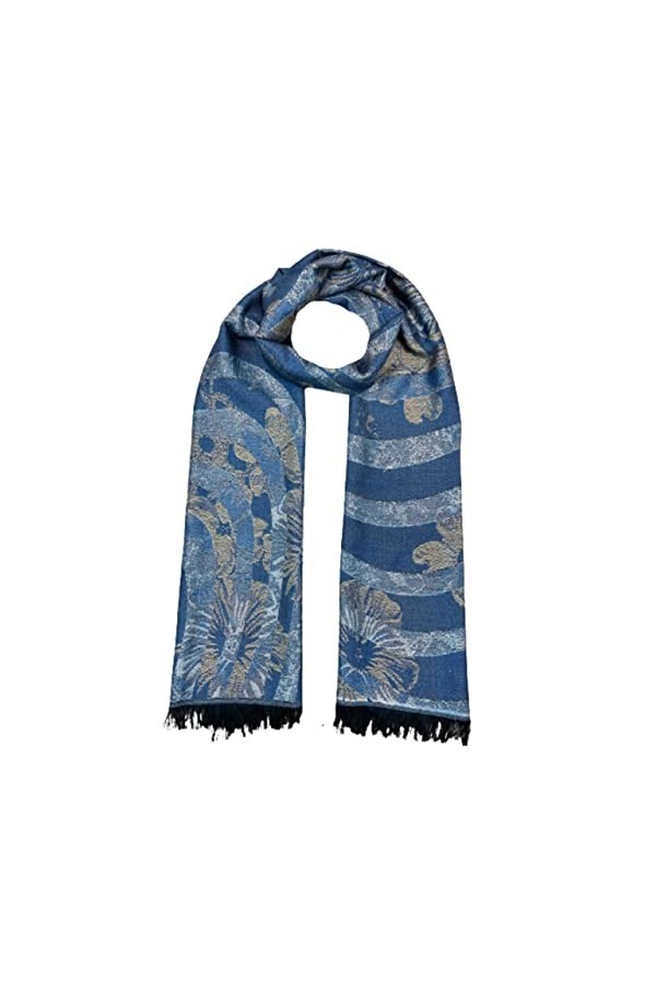 Selection Privee ETOLE Foulard 50% Soie,50% Modal Grande Echarpe Châle Ultra-Léger Respirant Elégant Pour La Femme 50x180CM.