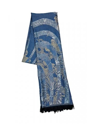 Selection Privee ETOLE Foulard 50% Soie,50% Modal Grande Echarpe Châle Ultra-Léger Respirant Elégant Pour La Femme 50x180CM.