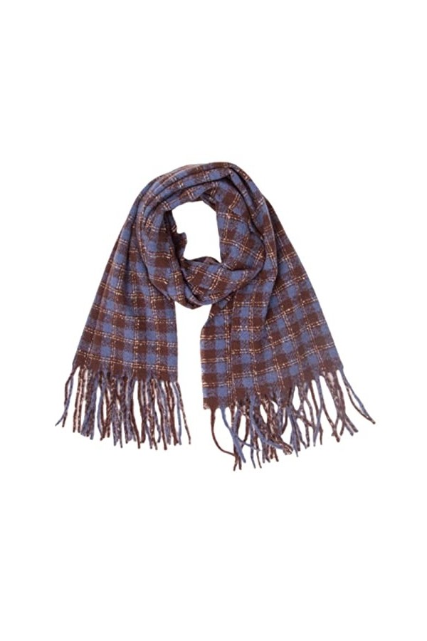 NEHHDC Foulard Écharpe Femmes Écharpe Longue Hiver Treillis Chaud Châle Avec Femme Étole Cou Foulards Châle Etole Color : C,