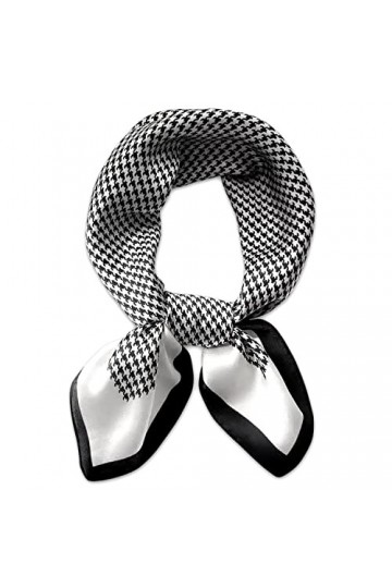 Silk Symphony Foulard de luxe en soie de mûrier pour femme - 100 % soie de mûrier de qualité supérieure - 66 cm x 66 cm - Fou