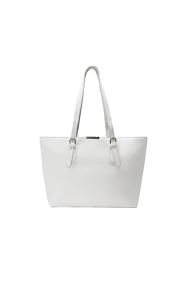 David Jones - Sac à Main Shopping Femme Grand Format - Lycée Fille - Cabas Fourre-Tout Porté Epaule Cuir PU Anse Longue - Sho