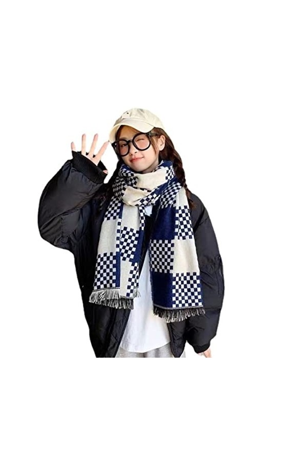 HALAHAI Écharpe Etole Foulard Echarpe Plaid Femmes Écharpe Damier Hiver Doux Écharpe Châle Chaud Cou Châle Color : C, Size :