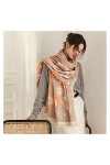 écharpe Fleur Imprimer Hiver Écharpe Femmes Cachemire Chaud Pashmina Foulard Femme Foulards Longue Couverture Épais Doux Châl