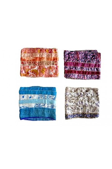 Rajbhoomi Lot de 5 foulards tendance en patchwork pour femme, Couleurs et imprimés assortis, 6" X 70"