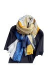Sudemota Echarpes Femme Écharpes for Femmes Foulard en Satin Tête Imprimée Soyeuse Foulards for Dames Épais Doux Léger Dames 