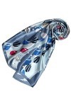 LORENZO CANA Foulard pour la femme – écharpe de 100% soie pour le printemps et l´été, carré avec les mesures de 90 x 90 cm – 