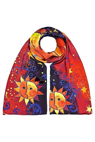 von Lilienfeld® Foulard Soie Rosina Wachtmeister : Sole Femme Cache-Nez Écharpe Art