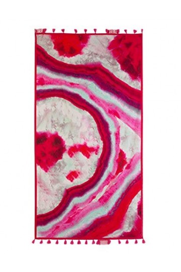 Desigual Foul_Liquid Stone Echarpe, Rose Fucsia 3002 , Taille Unique Femme