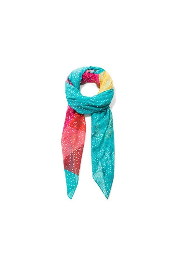 Desigual Rectangle Foulard Flamingo Road Woman Pink Echarpe, Rose Rose Tailandia 3059 , Taille Unique Femme