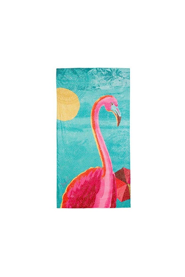 Desigual Rectangle Foulard Flamingo Road Woman Pink Echarpe, Rose Rose Tailandia 3059 , Taille Unique Femme