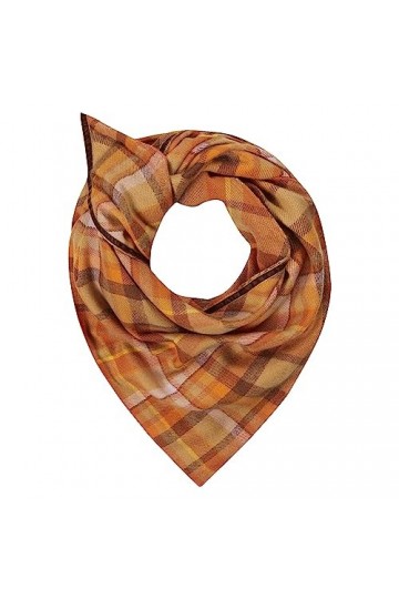 CODELLO Foulard triangulaire chaud pour lhiver, Orange, taille unique
