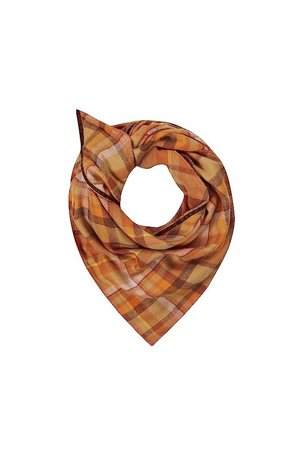 CODELLO Foulard triangulaire chaud pour lhiver, Orange, taille unique