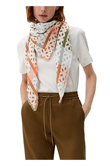 s.Oliver Tissu, Orange, Taille Unique Femme