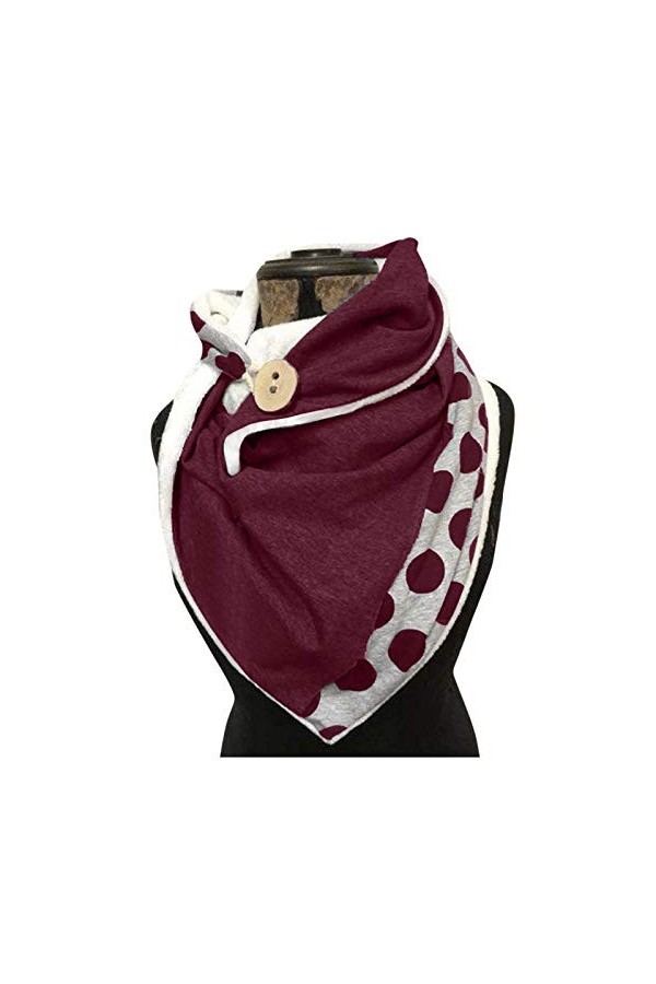 PacuM Mode bouton écharpe femmes multi-usage femme écharpe châle impression rétro écharpe formelle écharpe serviette Foulard 