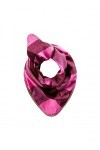 CODELLO Foulard triangulaire chaud pour femme avec motif à carreaux tissés, Rose, taille unique