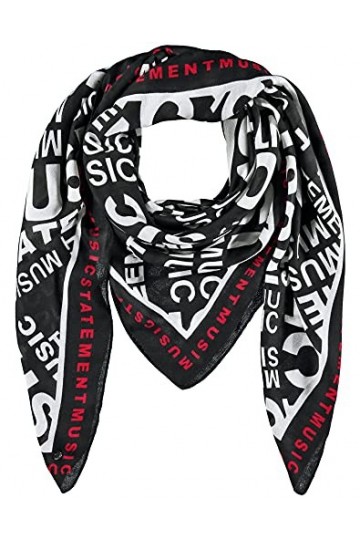 Taifun Foulard pour femme., Motif noir, taille unique
