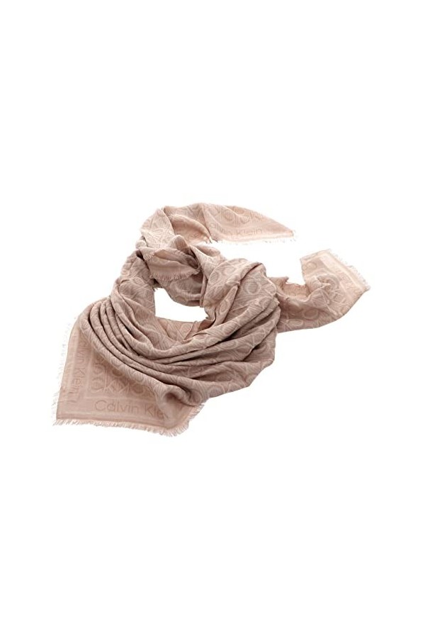 Calvin Klein Monogram Jaquard Écharpe Morganite, Morganite, taille unique
