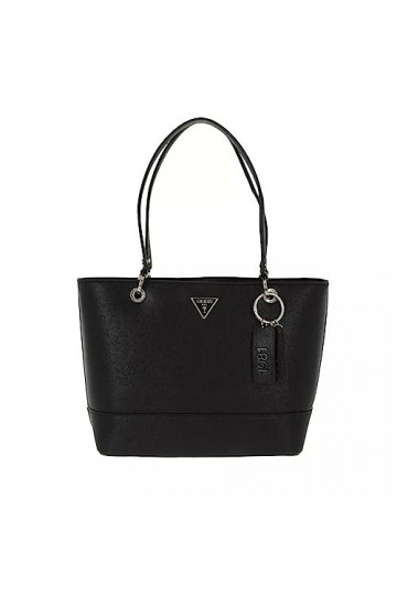 GUESS Noelle Elite Tote, Sac Femme, Noir, Taille Unique