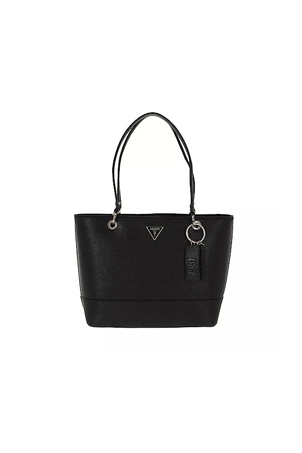 GUESS Noelle Elite Tote, Sac Femme, Noir, Taille Unique