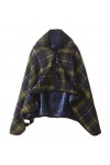 MOBAAK Echarpes Et Foulards Femme Plaid Patchwork Lady Hiver Foulards Doublecouche Tartan Plaid Couverture Écharpe Wrap Châle