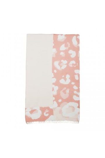 Mud Pie Foulard léopard, Blush, Taille Unique Femme