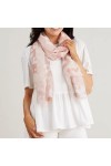 Mud Pie Foulard léopard, Blush, Taille Unique Femme