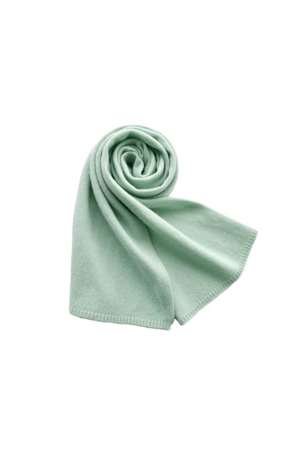 Foulard dhiver en laine pour femme - Chaud - Foulard fin - Petites écharpes dautomne, menthe, Adults 152CM