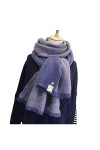 NEHHDC Foulard Écharpe Écharpe Tricotée Dhiver Écharpes En Coton Double Face Douces Et Chaudes Pour Femmes Foulards Châle Et