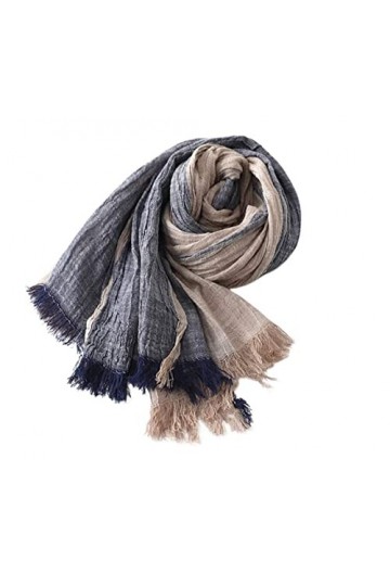 JUNOOS Foulard Echarpe Foulards Pour Temps Froid Écharpe En Coton Et Lin Épais Et Confortable Pour Lhiver Femme Foulards Hom