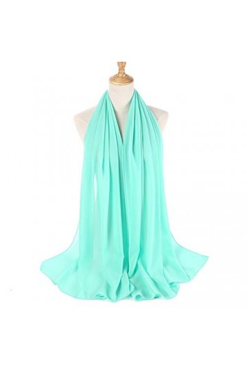 Echarpe Echarpe Foulards et châles - 2 pcs plaine mousseline de mousseline de mousseline de chijab foulard femme bandeau de l